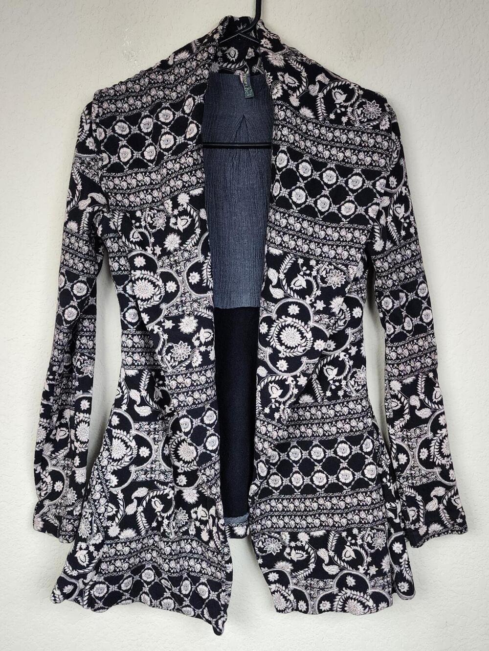 100% Cotton Free People Floral Cozy Vintage Coat Jacket